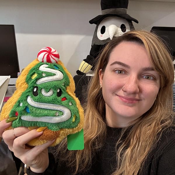 Squishable - Snugglemi Snackers Christmas Tree Cookie - Comfort Food Collection - 8 in - Soft Toy Collectible Stuffed Animal - Beans
