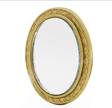 Miniature Dollhouse Mirror European Frame Mirror Dollhouse Victorian Baroque Wall Decor Miniature Bedroom Mini Furniture Accessory for 1/12 Dollhouse