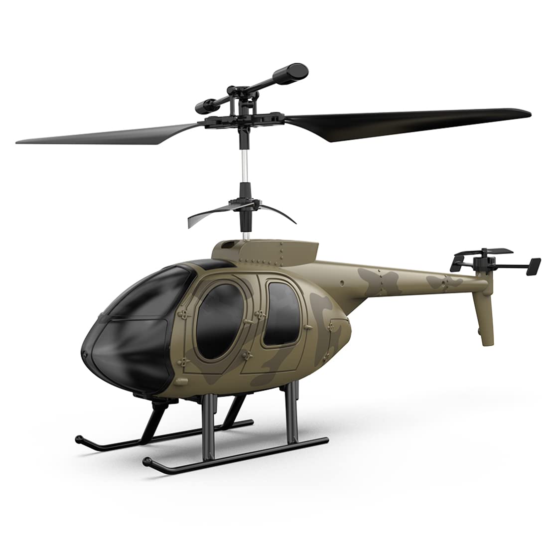 BrickCraftWorks RC Helicopter for Adults, F150BL V3 Air-Wolf RC Helicopter Model with LED Lights, Outdoor Indoor Model Airplane Gift (RTF Version)