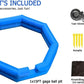 Gaga Ball Pit Inflatable 15ft Gagaball Court w/air Blower- Inflates in Under 2 Minutes - Indoor & Outdoor Gift, Recess/Playground Accessories