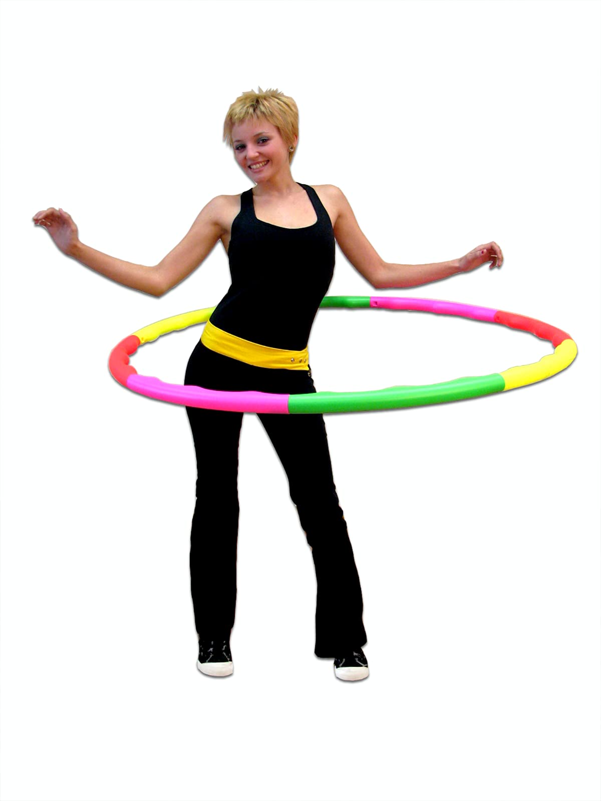 Exercise Hula Hoop Wavy Hoop 2B, 1.8 lb Large, for Teens. 4 Neon Colors