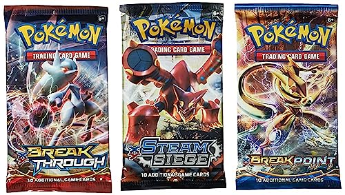 Pokémon TCG 3 Booster Packs, 30 Cards Total, 100% Authentic, Random Rares & Holofoils, 3 Blister Packs