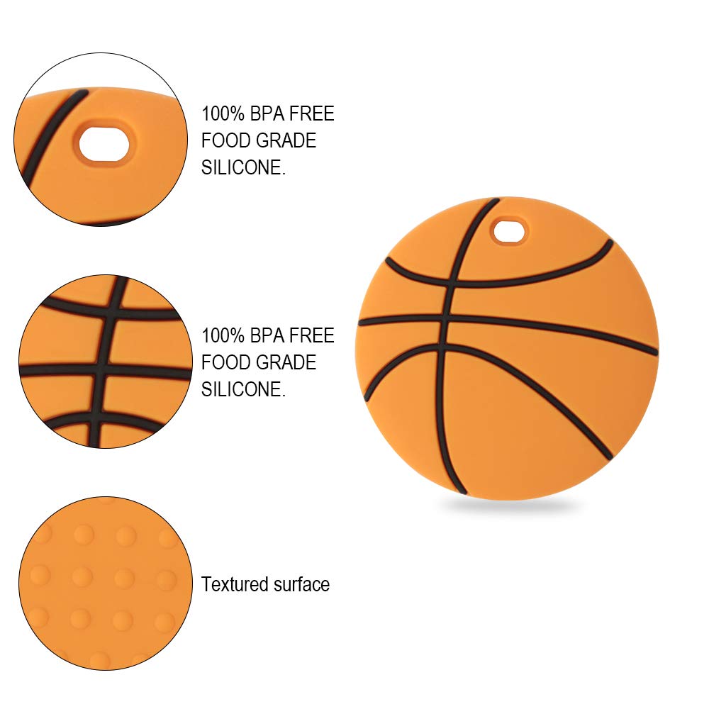 Baby Basketball Teething Toys, BPA-Free Silicone Teether