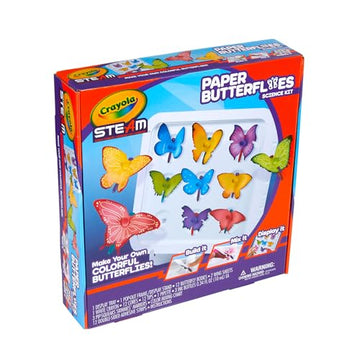Crayola Paper Butterfly Science Kit, STEAM Toy, Gift for Kids, Ages 7, 8, 9, 10