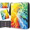 Trading Card Binder for TCG Cards, 9-Pocket Portable Card Collector Ablum Holder Book Fits 900 Cards with 50 Removable Sleeve, Waterproof Card Binder