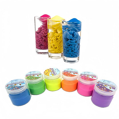 6 Colors Total 1.33 lbs Magic Sand Colored Play Sand That Never Gets Wet