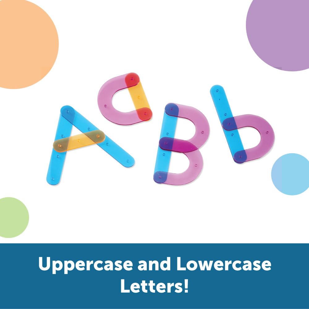 Learning Resources Letter Construction Activity Set - Alphabet Montessori Toys, Toddler Writing , ABC Phonics for Kids, Learn to Readd, Teacher