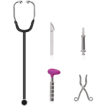 5Pcs Dollhouse Mini Stethoscope Care Tools Dollhouse Dolls Miniature Garden Kit, Hospital Accessories Set for House Decoration DIY Dollhouse