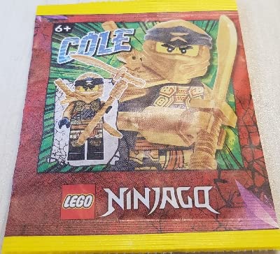 LEGO Ninjago: Cole Crystalized (Golden Ninja) Minifigure with Dual Gold Weapons