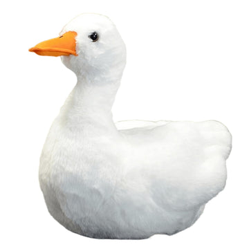 FRANKIEZHOU Realistic Cole Duck Stuffed Animal-White 12",Duck Plush Toy, Duck Stuffed Animal,Duck Plush Toy,Girl Toys,Gifts for Kids,Duck Decor