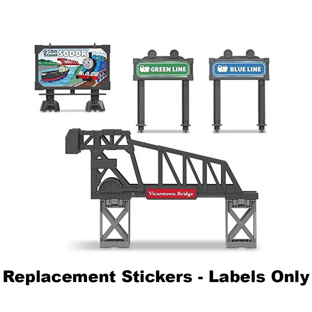 Replacement Stickers or Labels Sheet for Fisher-Price Thomas and Friends Talking Thomas and Percy Train Playset - GLK80