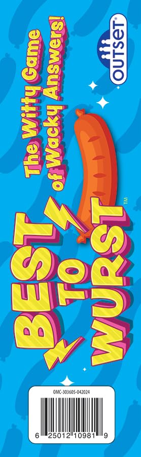 Outset Media Best to Wurst - The Witty Game of Wacky Answers! for 3 or More Players Ages 14 and up