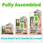 KidKraft Click & Play Fully Assembled Pop-Up Wooden Dollhouse; 50 Pieces