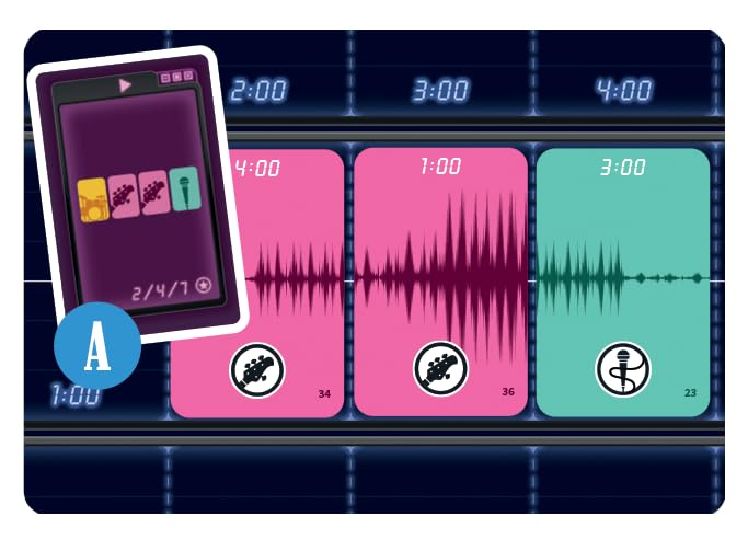 HiFi by Smirk & Dagger - Innovative Board Game with Rotating Action Selector - Mix Tracks and Complete Objectives - Visually Stunning Puzzle Game