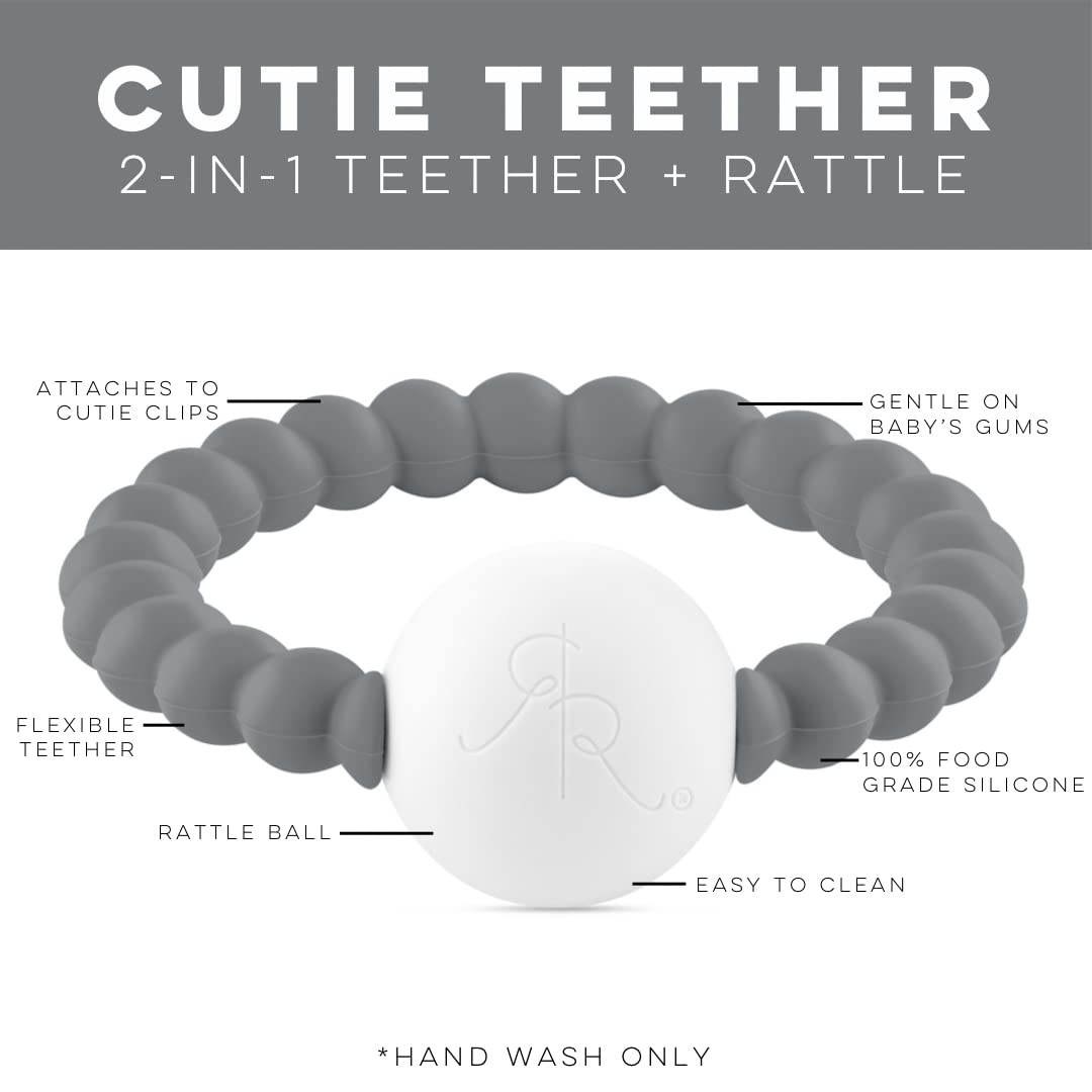 Ryan & Rose Cutie Teether Rattle (Blue)