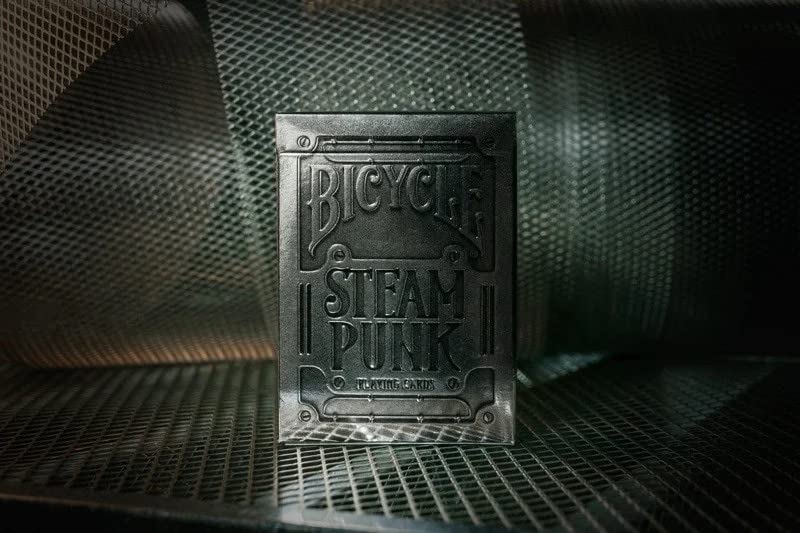 Bicycle Silver Steampunk Poker Size Standard Index Playing Cards