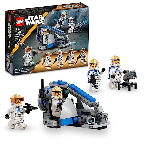 LEGO Star Wars 332nd Ahsoka’s Clone Trooper Battle Pack 75359 Building Toy Set with 4 Star Wars Figures Including Clone Captain Vaughn, Star Wars Toy