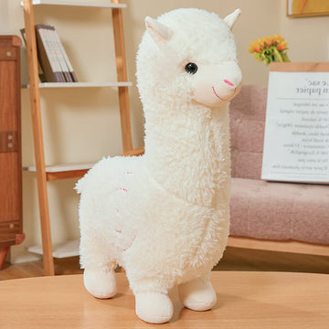 JOSON Alpaca Plush Toy, Super Cute Camel Stuffed Animal Pillow for Birthday, Christmas, Valentine's Day Gift (18 inch White)