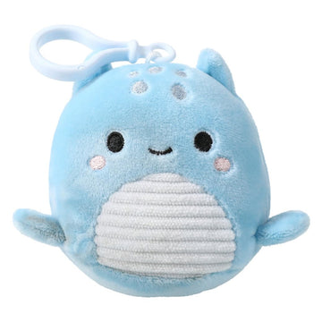 Squish Mallows Lune Loch Ness Monster Clip on Plush, 3.5-Inch Size, Blue