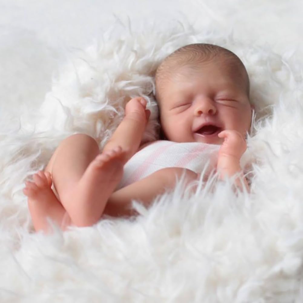 LSOAARRT Reborn Kit 11inch Already Painted Doll Kit with Painted Hair Cloth Body Hand-Details Painting with Visible Venis
