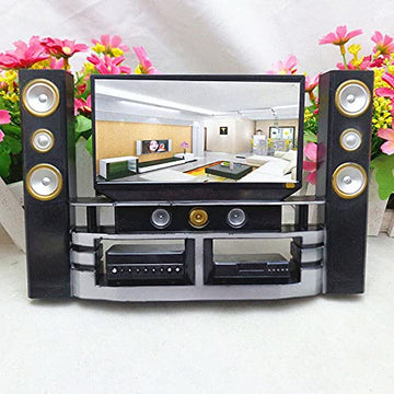 Acxico 1Pcs Mini House Miniature Mini TV Accessories Mini Living Room Decor