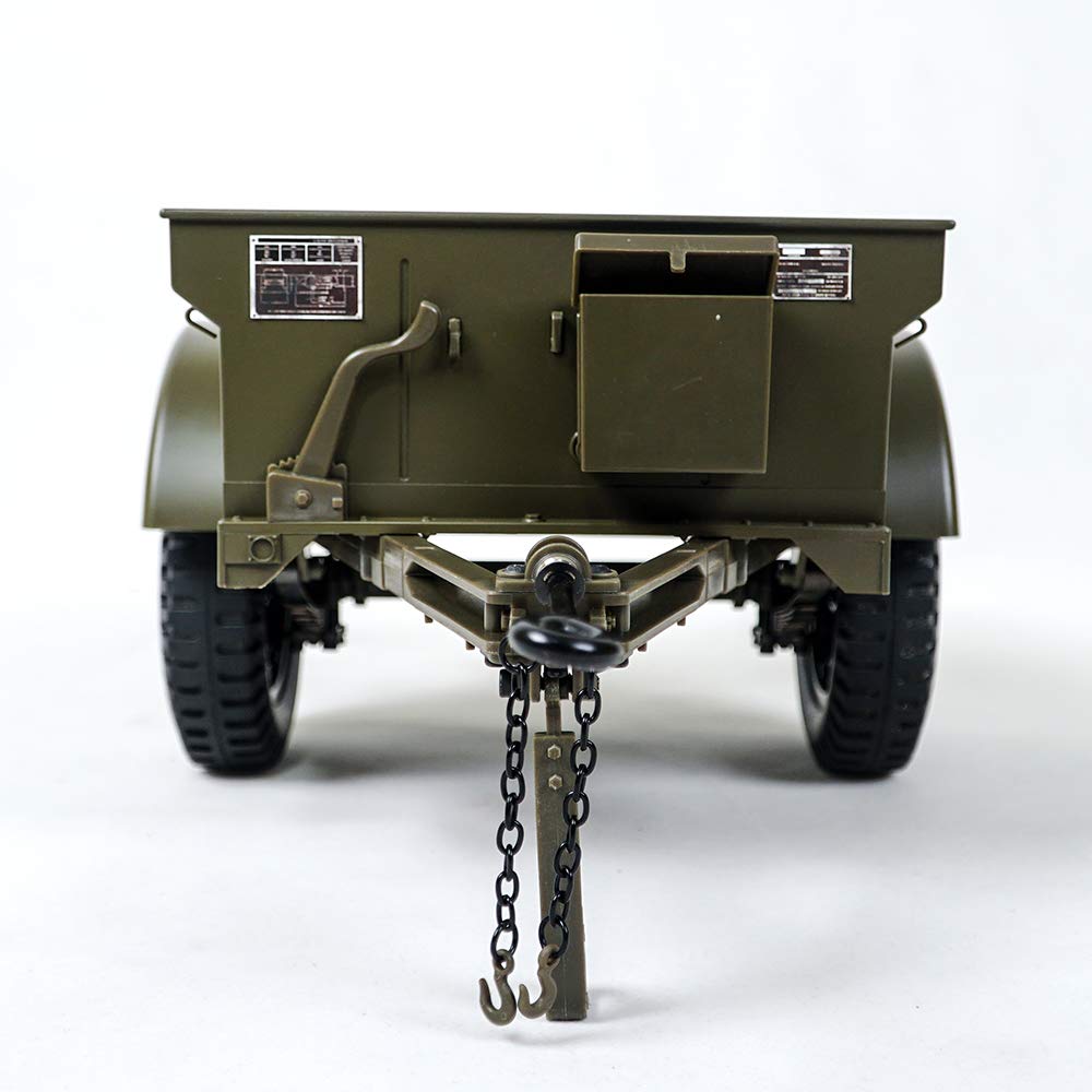 ROCHOBBY Plastic Trailer for 1/6 1941 MB Scaler RC Car Vehicle Models… (1:6, Trailer)…