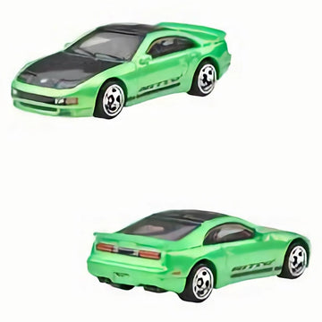 Hot Wheels 90s Street Scene Nissan 300ZX Twin Turbo, 3/5, Green