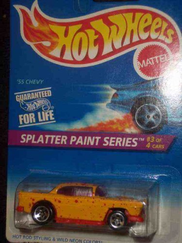 Hot Wheels Splatter Paint Series #3 55 Chevy Mint #410 1:64 Scale