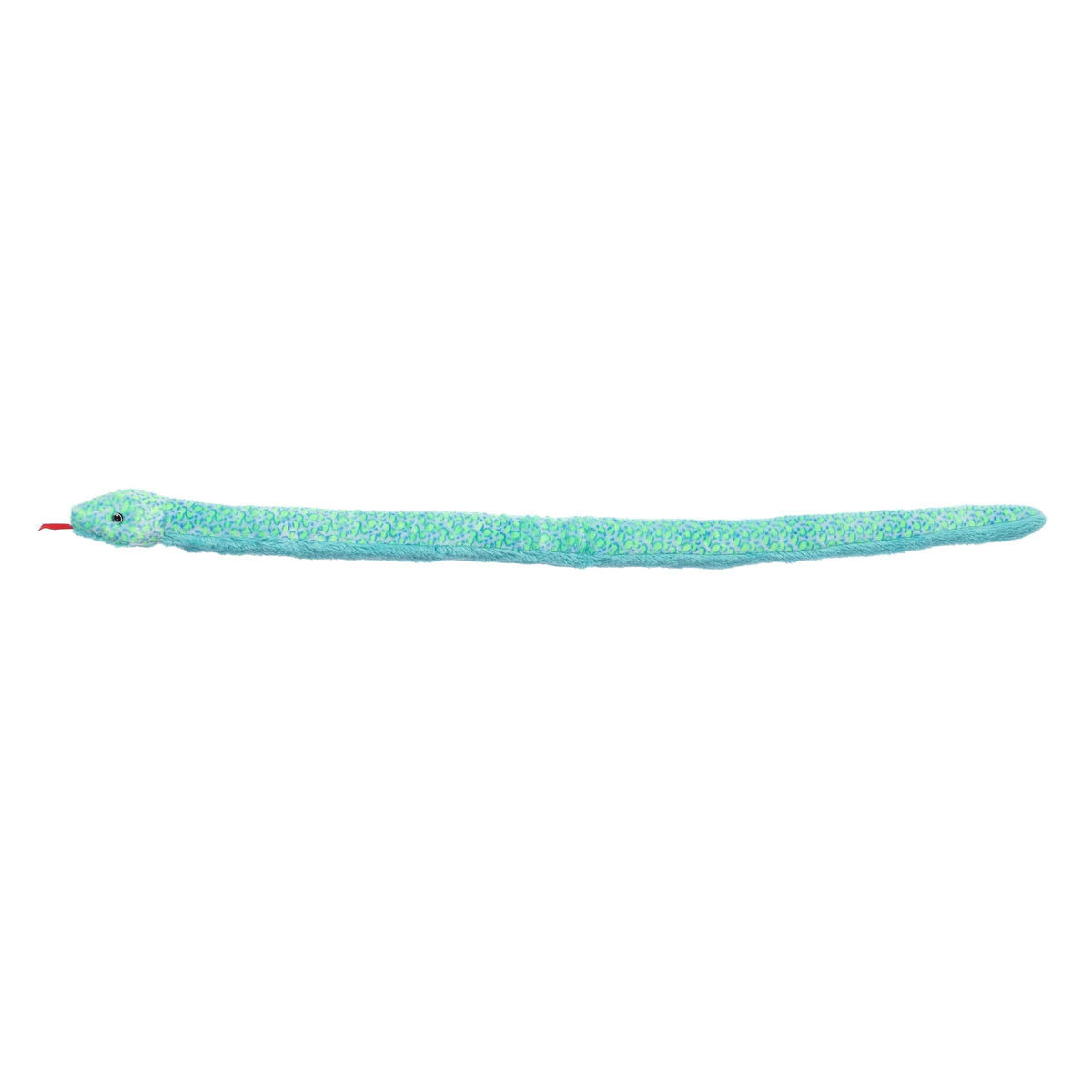 Aurora Snake 53" Aqua Multi Print Playful Stuffed Animal