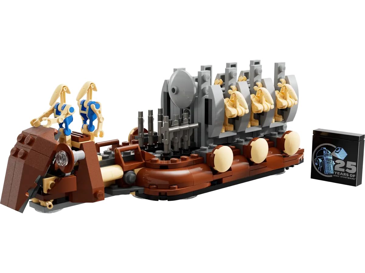 LEGO Star Wars 25th Anniversary GWP 40686: Trade Federation Troop Carrier Buildable Model - Celebrate The Phantom Menace with 8 Figures and Iconic