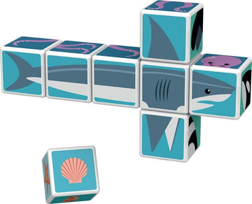 Geomag Magicube Sea Animals - 8 Cubes - Magnetic Building Set