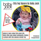 Baby Jack & Co 8x8” Learning Lovey Atlanta Georgia Tag Toys for Babies - Baby Crinkle Toys - Soft & Safe - Learn USA Cities and Shapes - Ideal Baby