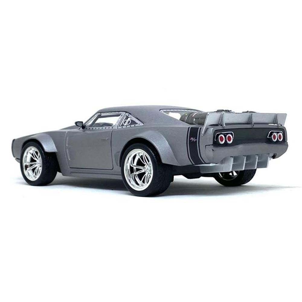 Jada Toys Fast & Furious 1:24 Dom's Ice Charger Die-cast Car, Toys for Kids and Adults, Silver (98291)