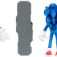 Sonic 2 Movie 4" Action Figure 2 Pack - Sonic & Knuckles, Red