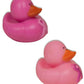 Vinyl Pink Ribbon Rubber Duckies (12 Pack) 2". Vinyl.