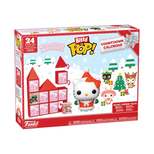 Funko Pop! Bitty Countdown Calendar: Hello Kitty - 24 Days of Surprises - Collectible Vinyl Mini Figures - Mystery Box - Gift Idea - Holiday Present