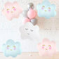 6PCS Cloud Balloons Foil Mylar Cloud Balloons for Birthday Party Decorations Supplies