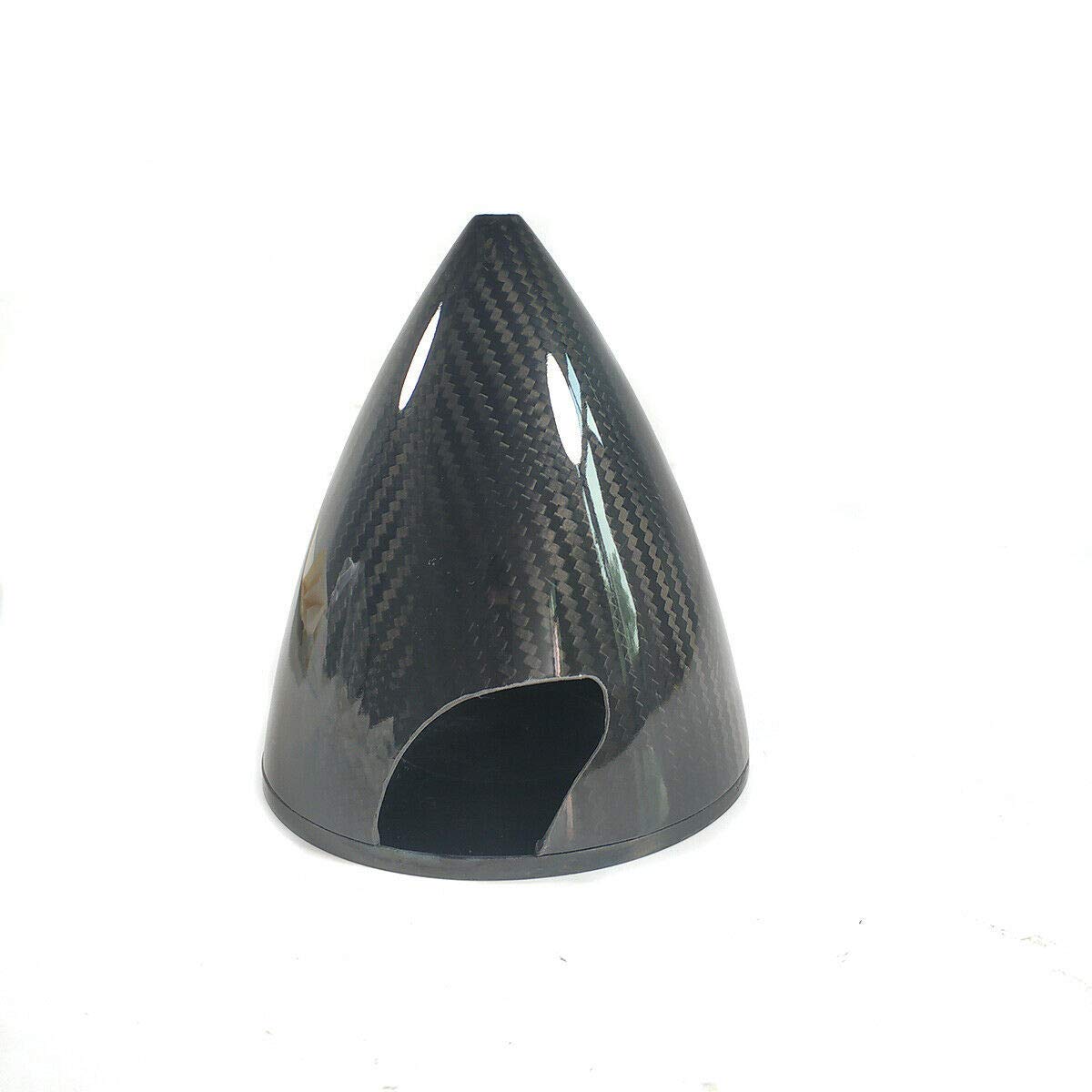 Flight Modal RC Airplane Spinner Carbon Fiber Spinner 1 Piece 4.75"/120mm 3 Blades Black for Gas RC Airplane Model CW Tractor Prop