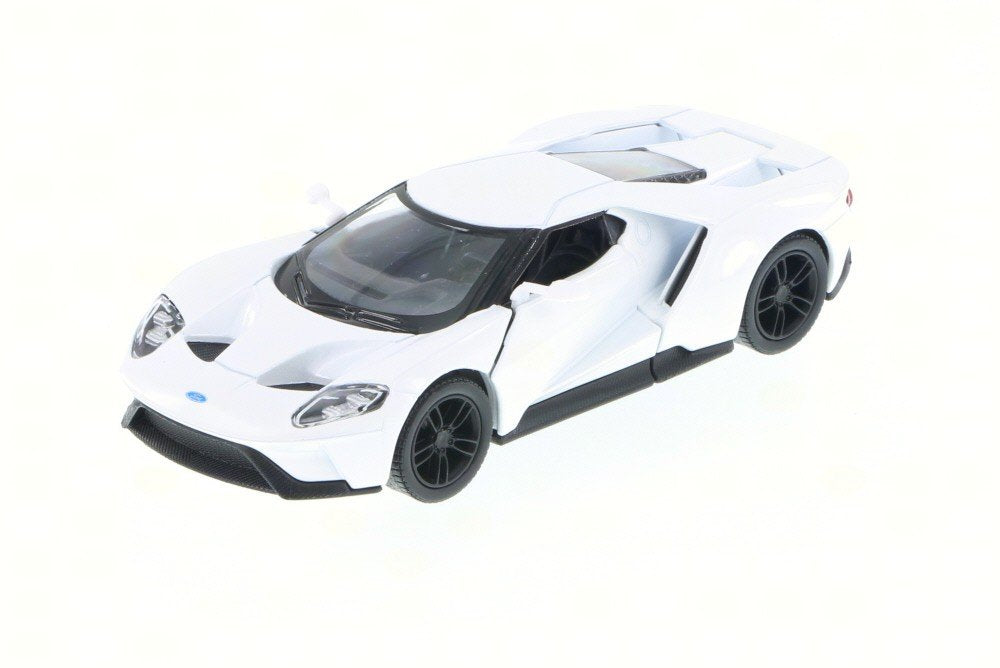 KiNSMART - 2017 Ford GT 1:38 Scale 5" Die Cast Model Toy Super Car (White)