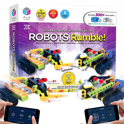 Circuit Cubes Robots Rumble Kit - 2 Player Remote Control Robotics Kit