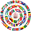100 Pcs World Toothpick Flags, Mini Stick Flags Cupcake Toppers World Soccer Cup Party Decoration Celebration Cocktail Food Cake Flags