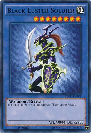 Yu-Gi-Oh! - Black Luster Soldier (YGLD-ENA01) - Yugi's Legendary Decks - 1st Edition - Common by Yu-Gi-Oh!