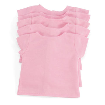 Emily Rose 5-Pack Pink 18 Inch Doll T-Shirts Gift Boxed | USA Brand - Fits American Girl & Our Generation Dolls - for DIY Crafts, Tie Dye Sublimation