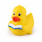 3" Reading Rubber Duck [Sealed Hole, Floats Upright] - Baby Safe Bathtub Bathing Toy