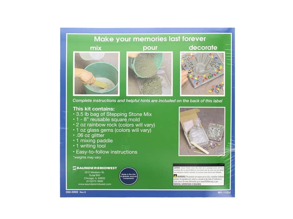 StoneCraft (90111232) 8 Inch Mosaic Stepping Stone Kit