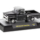 1958 Chevy Cameo Pickup Truck Black Metallic with Graphics and Gray Top Lowriders Limited Edition to 5500 Pieces Worldwide 1/64 Diecast Model Car by