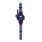 LEXiBOOK, Batman, Walkie-Talkie Watches, 2 Pieces, Range up to 200m, Flashlight, Compass, Rechargeable, Black/Green and Blue/Red, DMWTW1BAT