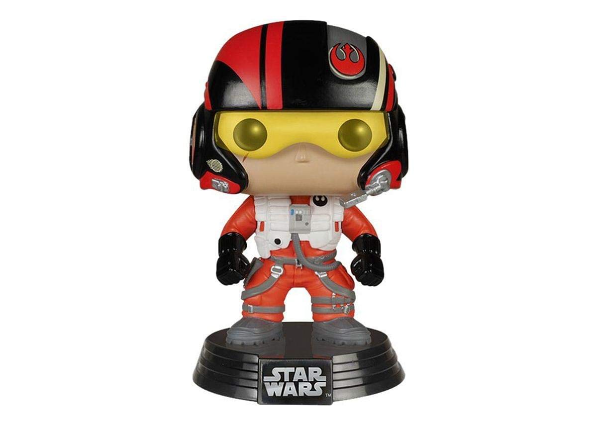 Funko Star Wars Pop Poe Dameron Vinyl Figure, Multi-Colour (6222), Multicoloured