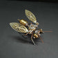 ModelForgeX 179pcs+ DIY Little Bee Steampunk Mechanical Insects Metal Assembly Model Kits Ornaments Assemble Models Toys Gifts (179pcs Bee)