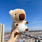 WUFUVAP Cute Capybara Plush Wearing Bear Costume Kawaii Capybara Stuffed Animal Soft Stuffed Capibara Toy Birthday Gifts Party Decoration for Kids